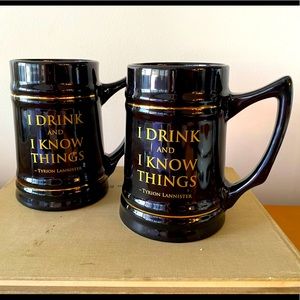 I drink and I know things Game of Thrones Beer Mug